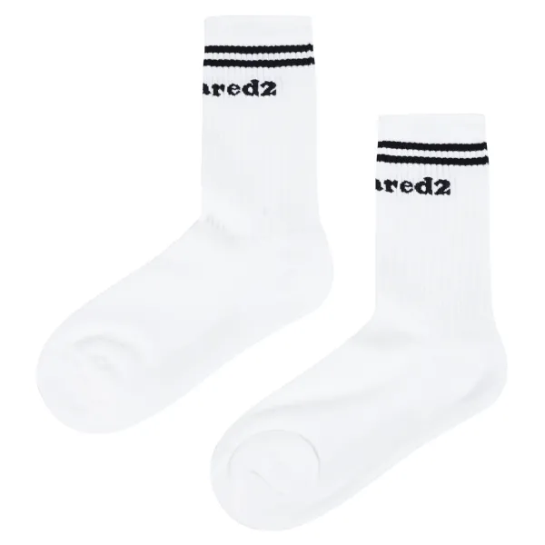 Dsquared2 - Calzini bianchi con logo per uomo | dfv172850 bianco 2