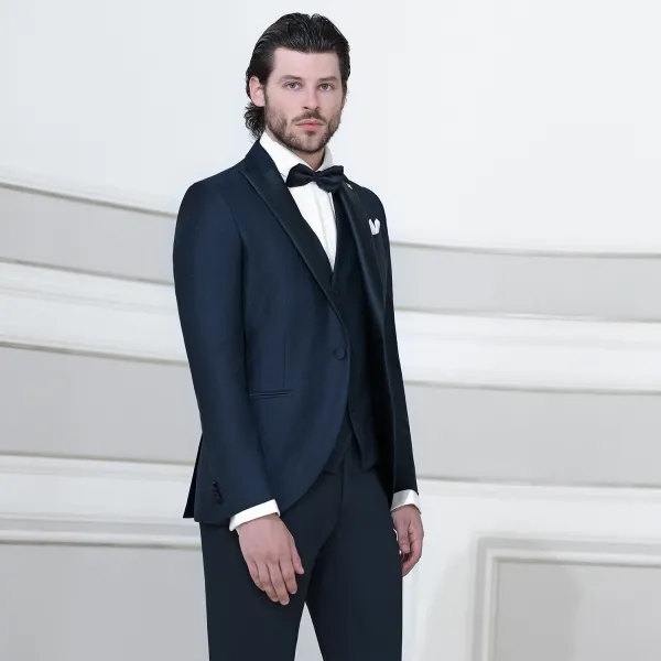 Angelo Toma - Abito smoking con rever a lancia per uomo | 