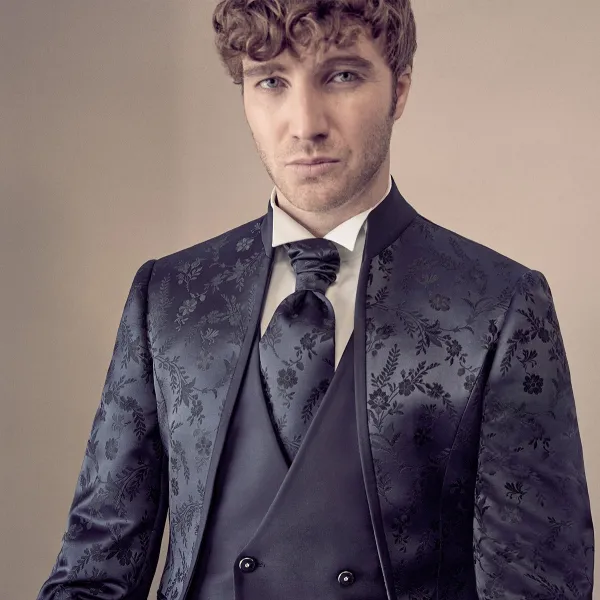 Luigi Bianchi Cerimonia - Abito coreano damascato per uomo | 