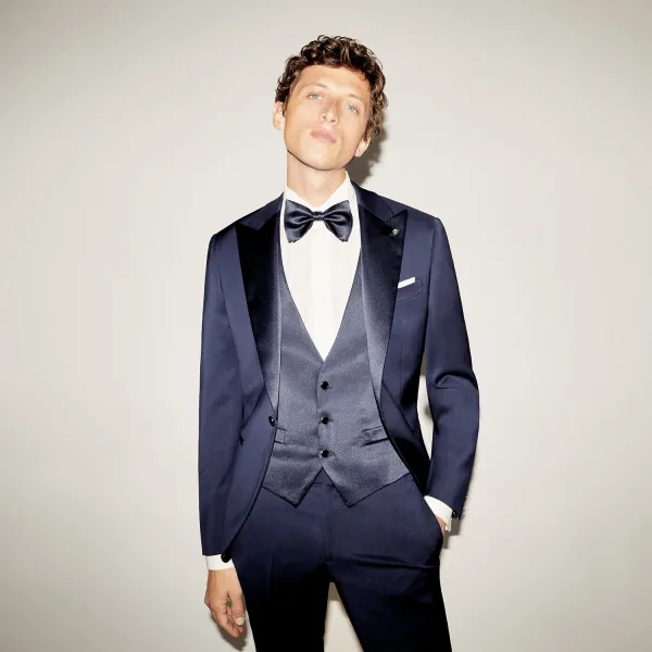 Luigi Bianchi Mantova Flirt - Abito smoking con rever a lancia per uomo | 