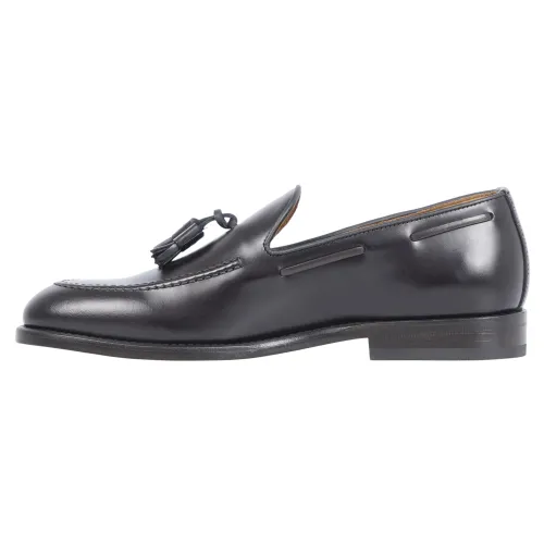 Rossi - Mocassino marrone in pelle con nappine per uomo | 644 chelsea tmoro