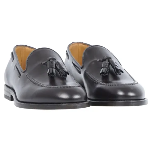 Rossi - Mocassino marrone in pelle con nappine per uomo | 644 chelsea tmoro