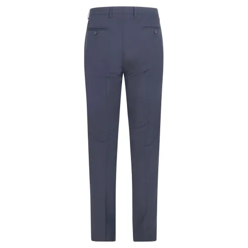 Alessandro Gilles - Abito blu monopetto in lana tinta unita in Drop4 per uomo |
