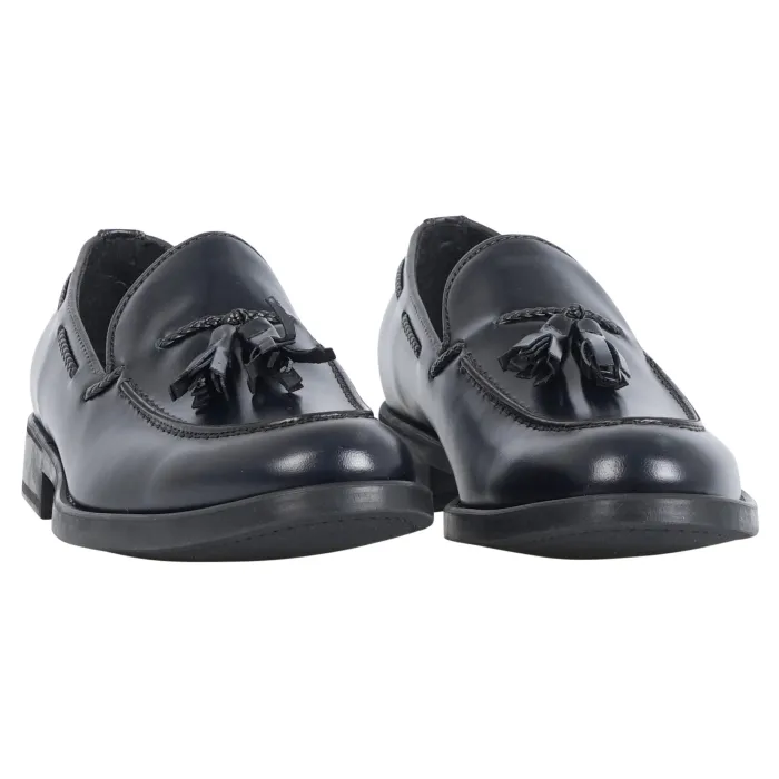 Antica Cuoieria - Mocassino blu pelle nappine per uomo | 22549-l-v62 blu