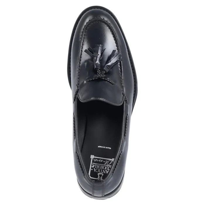 Antica Cuoieria - Mocassino blu pelle nappine per uomo | 22549-l-v62 blu