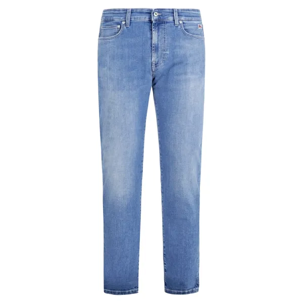 Roy Roger's - Jeans denim chiaro 5 tasche skinny fit per uomo | rru76d576a041