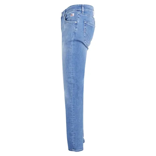 Roy Roger's - Jeans denim chiaro 5 tasche skinny fit per uomo | rru76d576a041