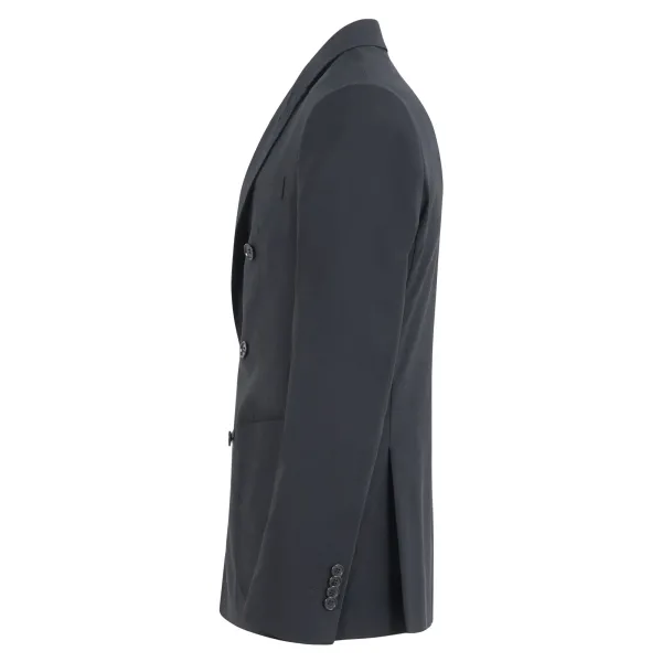 Luca Bertelli - Giacca nera doppiopetto per uomo | g41600 nero 2