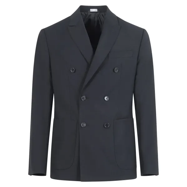 Luca Bertelli - Giacca nera doppiopetto per uomo | g41600 nero