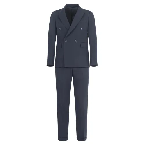 Ungaro Paris - Abito completo blu doppiopetto basso per uomo | u5035 a5196 50blu
