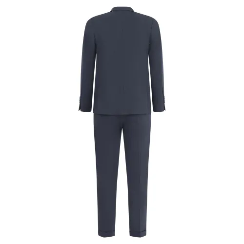 Ungaro Paris - Abito completo blu doppiopetto basso per uomo | u5035 a5196 50blu