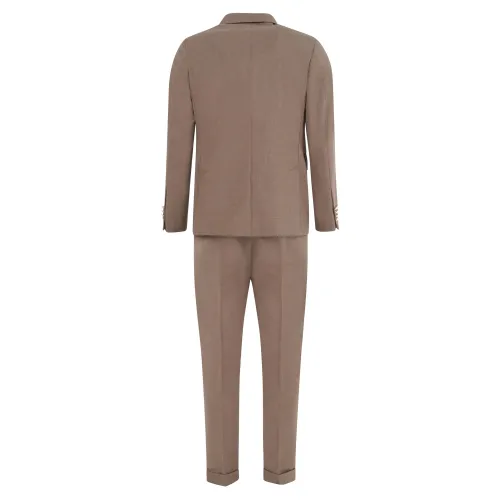 Ungaro Paris - Abito completo beige in misto lana doppiopetto basso con bottoni