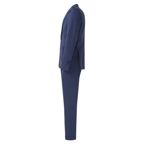 Barbati - Abito blu monopetto in jersey cotone sfoderato per uomo | g-nik-d7