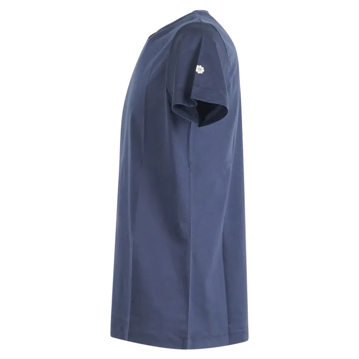 Luca Bertelli - T-shirt blu in cotone filo di scozia per uomo | t21229 navy