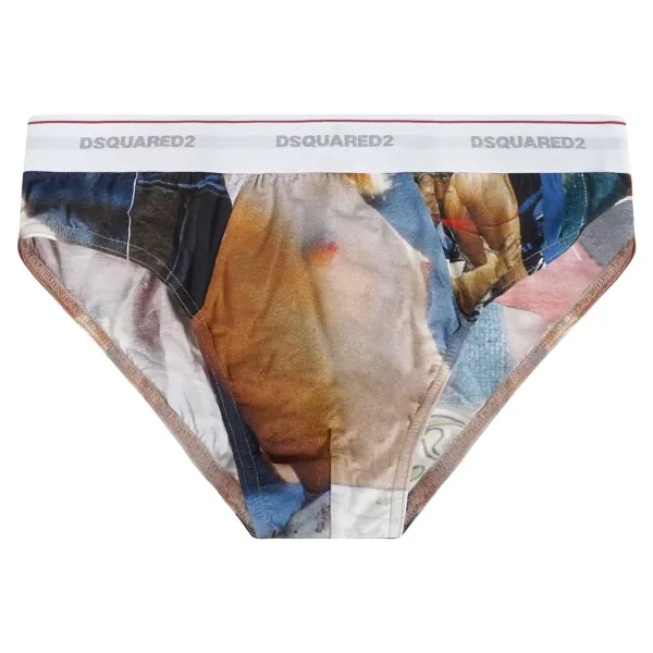 Dsquared2 - Slip multicolore con stampa Rocco Siffredi per uomo | d9l6f5320