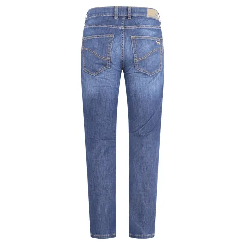 Harmont & Blaine - Jeans denim scuro 5 tasche narrow fit per uomo |