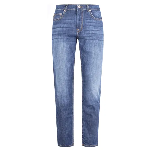 Harmont & Blaine - Jeans denim scuro 5 tasche narrow fit per uomo |