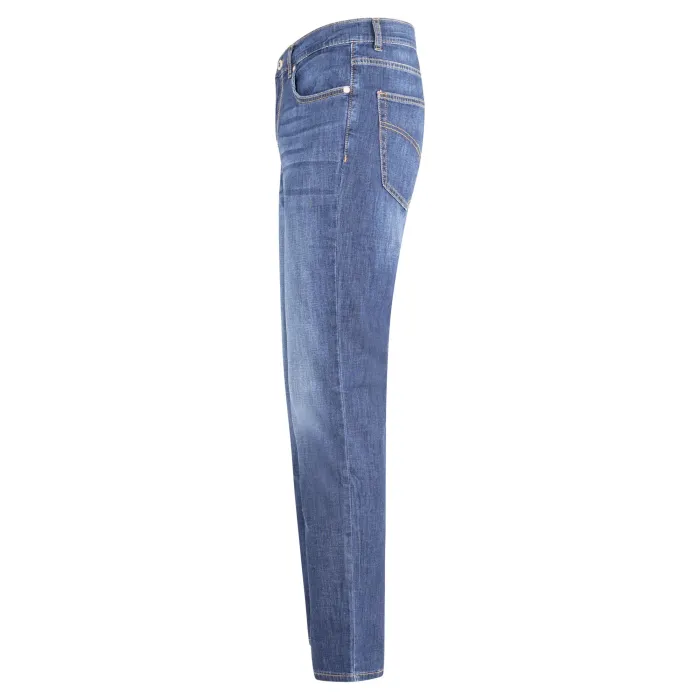 Harmont & Blaine - Jeans denim scuro 5 tasche narrow fit per uomo |
