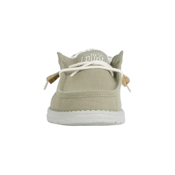 Hey Dude - Slip on verde in cotone biologico con memory per uomo | hd 40015-3vg 2