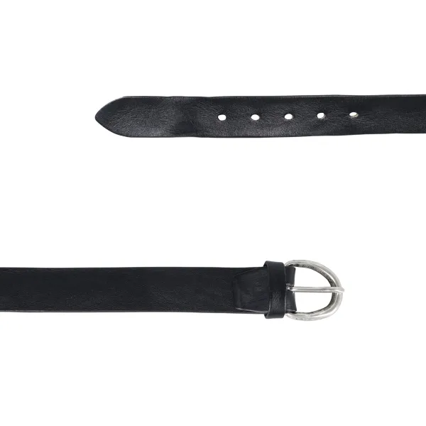 Italian Belts - Cintura nera in pelle martellata per uomo | 508/30 nero 2