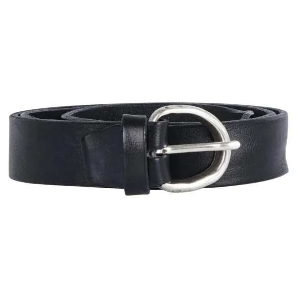 Italian Belts - Cintura nera in pelle martellata per uomo | 508/30 nero