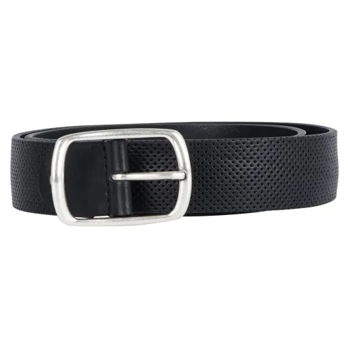 Barbati - Cintura nera in pelle forellata per uomo | ci-b184-046 124046 110nero
