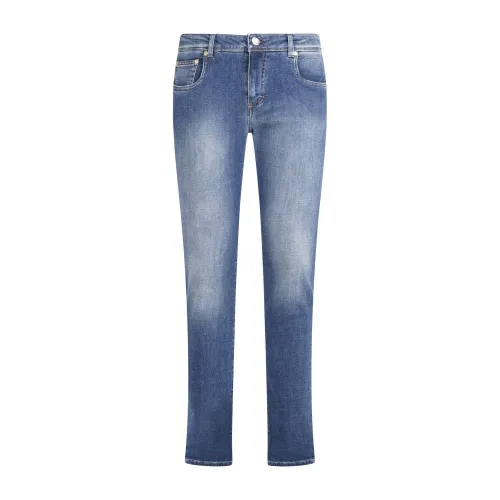 Camouflage - Jeans denim medio 5 tasche in cotone e cashmere per uomo |
