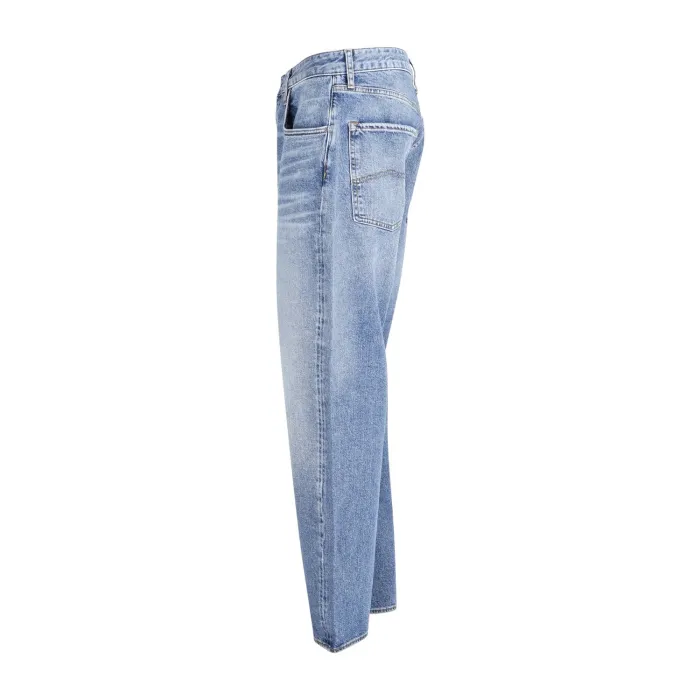 Armani Exchange - Jeans denim chiaro 5 tasche loose tapered per uomo | 6dzj82