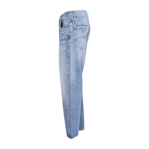 Armani Exchange - Jeans denim chiaro 5 tasche loose tapered per uomo | 6dzj82