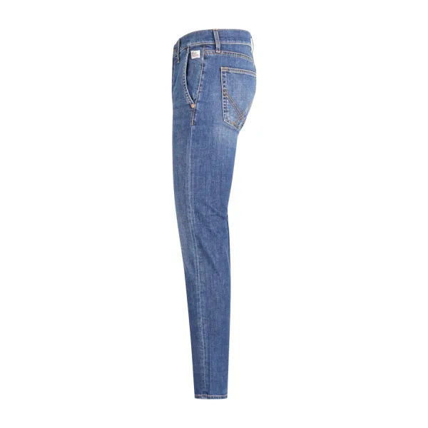 Roy Roger's - Jeans denim medio tasca a filo slim fit per uomo | rru006d0212530 2