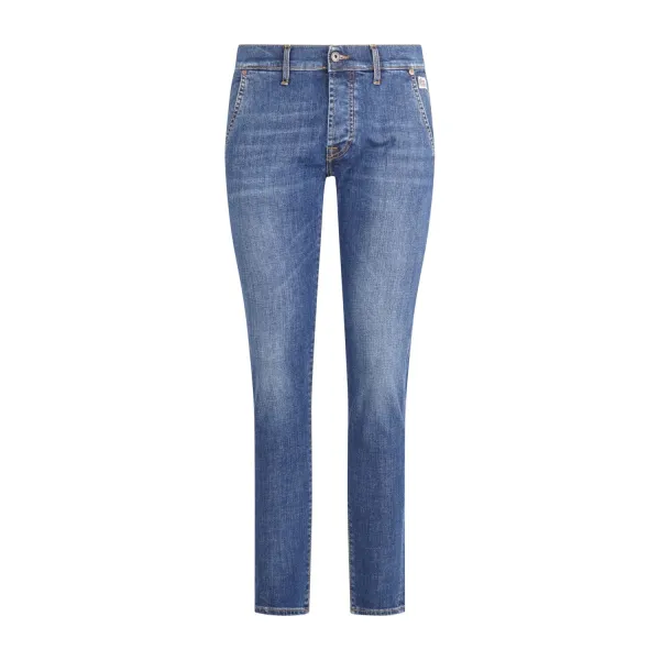 Roy Roger's - Jeans denim medio tasca a filo slim fit per uomo | rru006d0212530