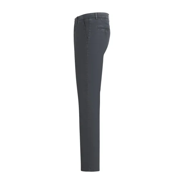 Luca Bertelli - Pantalone nero tasca a filo slim fit per uomo | p1700skin nero 2