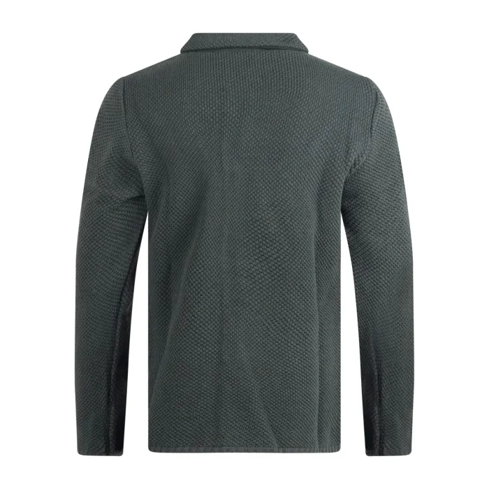 Paoloni - Giacca maglia verde con lavorazione per uomo | g997m 241616 40