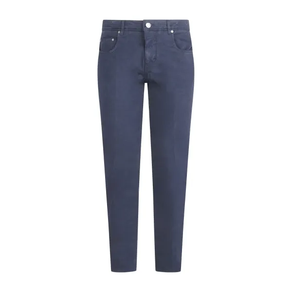 Camouflage - Pantalone blu 5 tasche in cotone per uomo | ai24pcup008n28