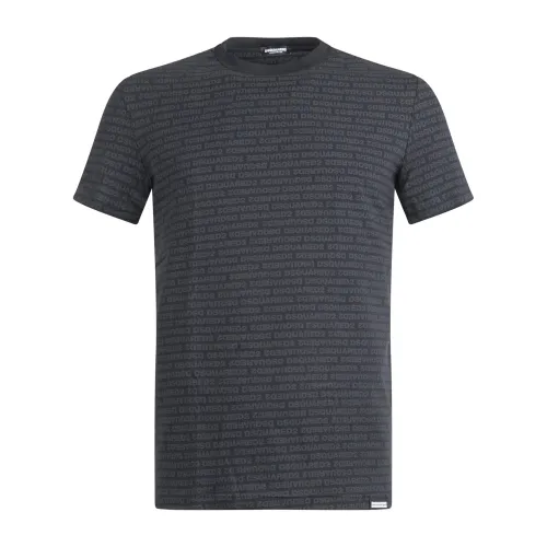 Dsquared2 - Set da due pezzi con t-shirt nera manica corta e slip per uomo |