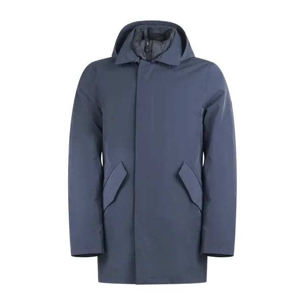 People of Shibuya - Giubbotto blu con cappuccio per uomo | achiko pm781 790navy