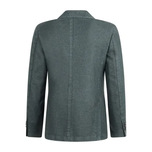 Paoloni - Giacca verde doppiopetto in lana per uomo | g537tw 241610 40