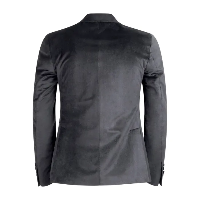 Havana & Co - Giacca nera monopetto in velluto per uomo | h2783 g5031 80nero