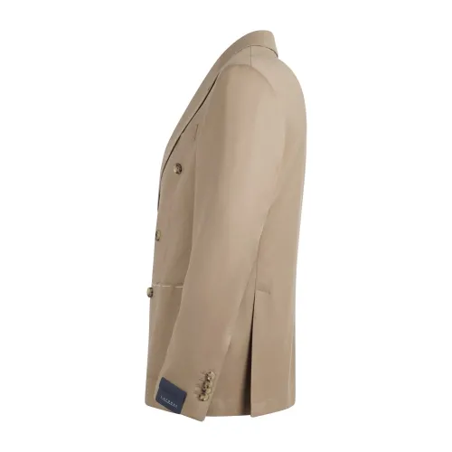Sartoria Latorre - Giacca beige doppiopetto in lana per uomo | f88 ug0782 401