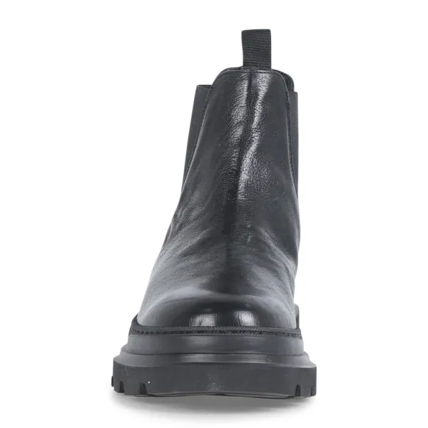 Antica Cuoieria - Stivaletto nero in pelle con elastico con suola ultraleggera 2