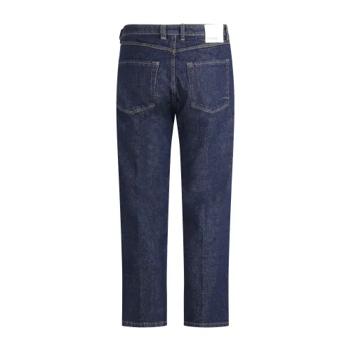 Officina36 - Jeans 5 tasche denim scuro per uomo | 02438j0012 blu