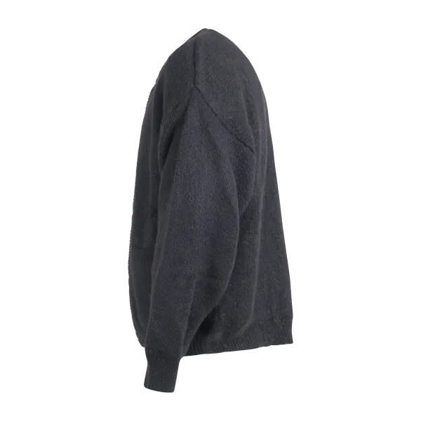 Marsem - Cardigan nero in mohair over per uomo | mrsm163 mohair 090nero 2