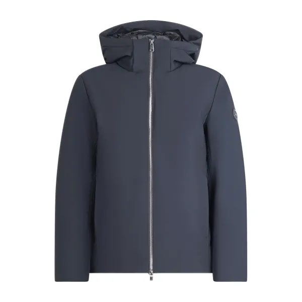 Harmont & Blaine - Giubbotto nero in tessuto tecnico con cappuccio per uomo |