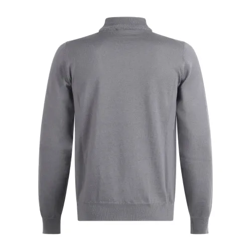 +39 Masq - Lupetto grigio in lana merino extrafine per uomo | m1012-14-01 400