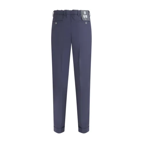 Briglia 1949 - Pantalone blu in tessuto tecnico con chiusura con lacci per uomo