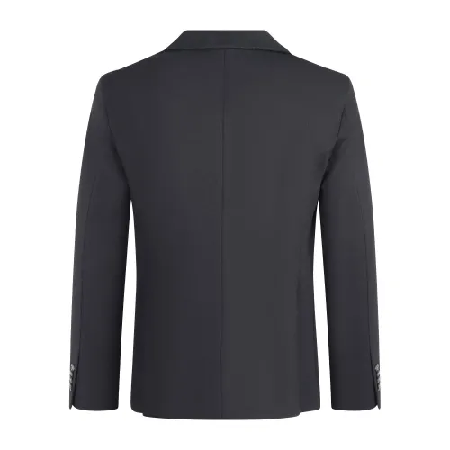 Luca Bertelli - Giacca nera monopetto in jersey per uomo | g41504 nero