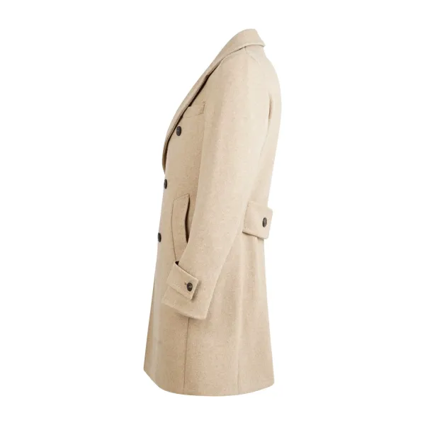 L.B.M. 1911 - Cappotto beige doppiopetto in lana per uomo | m7453 t35703/3 2