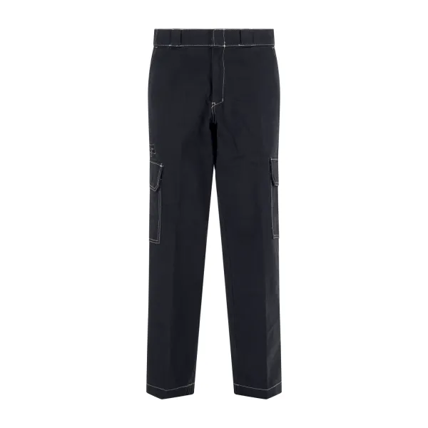 Dickies - Pantalone nero cargo con cuciture a contrasto per uomo | dk0a4z7hblk1