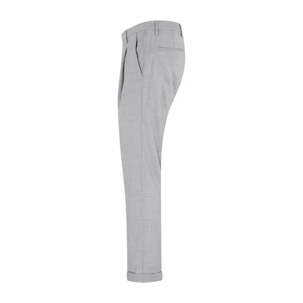 Briglia 1949 - Pantalone grigio tasca a filo con pence in lana per uomo | 2