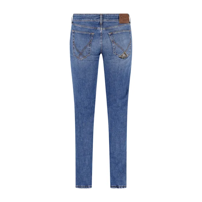 Roy Roger's - Jeans denim medio 517 wash81 slim fit per uomo | rru075ch422750